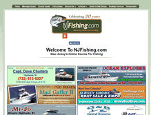 Tablet Screenshot of njfishing.com